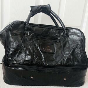 Black Leather Caddilac Vintage Men's Bag